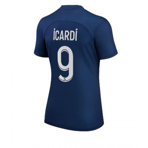 Paris Saint-Germain Mauro Icardi #9 kläder Kvinnor 2022-23 Hemmatröja Kortärmad